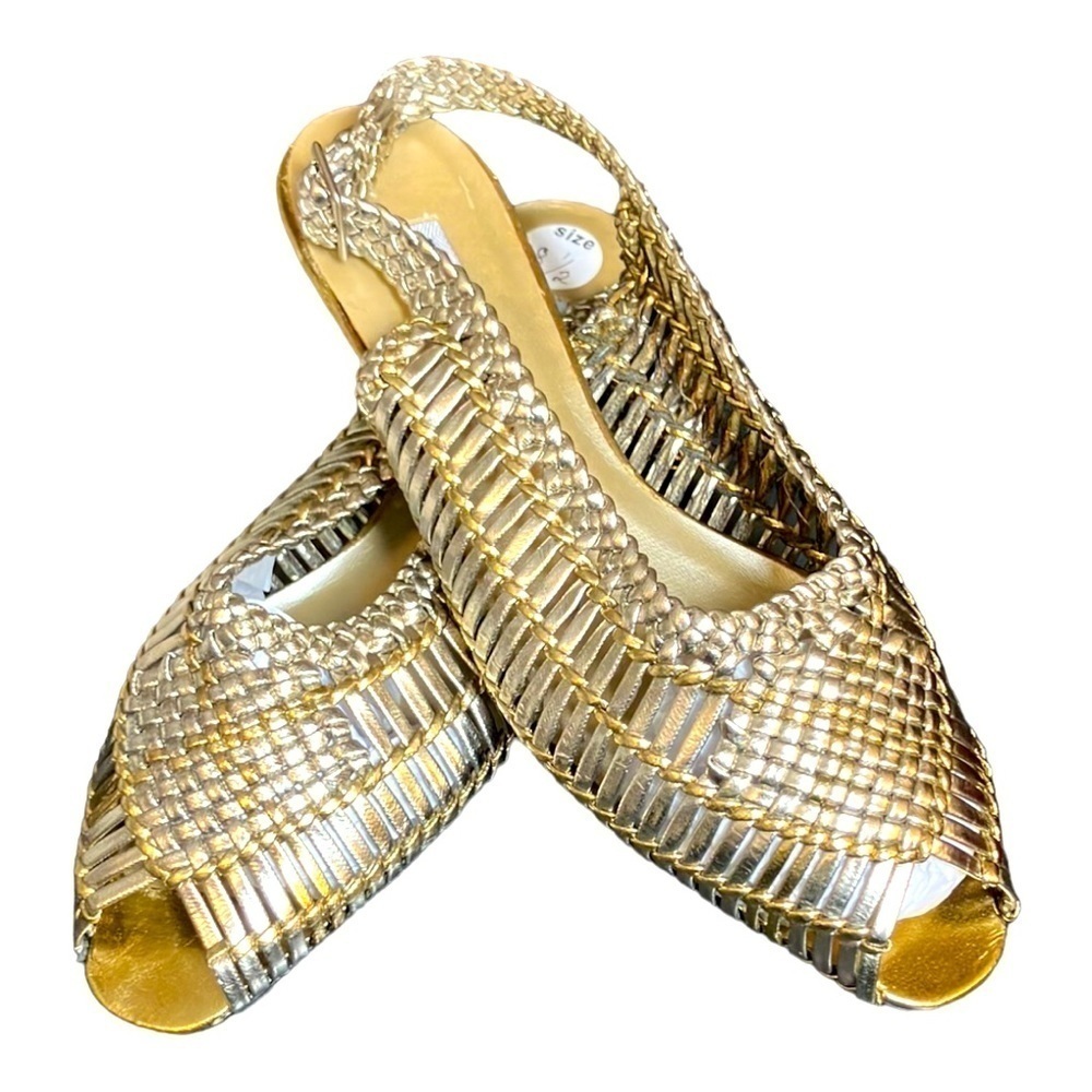 I Love Comfort Copa II Metallic Low Heel Sandals Size 8.5